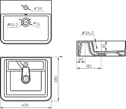 Акватон Мебельная раковина Джой 3 45 – фотография-4